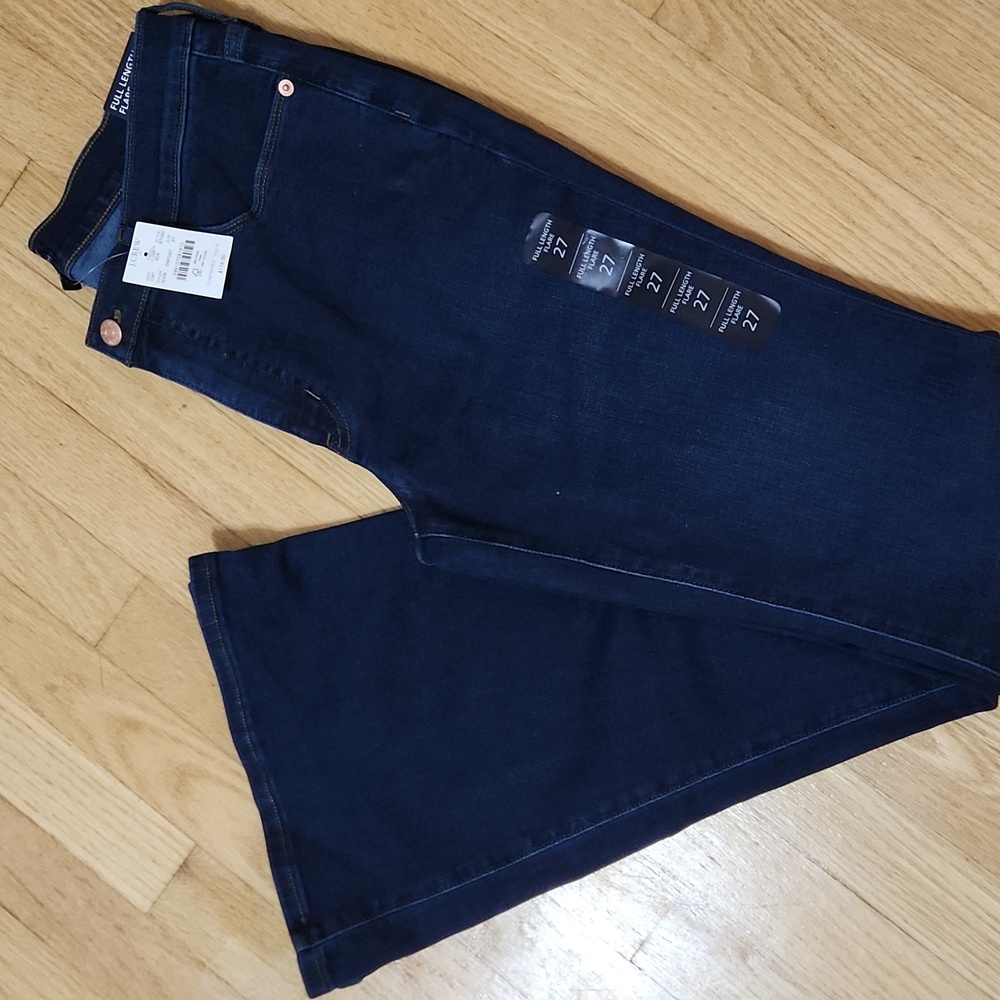 J. Crew Factory Dark Blue Flare Jeans